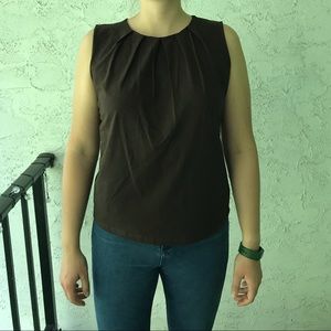 Brown sleeveless top